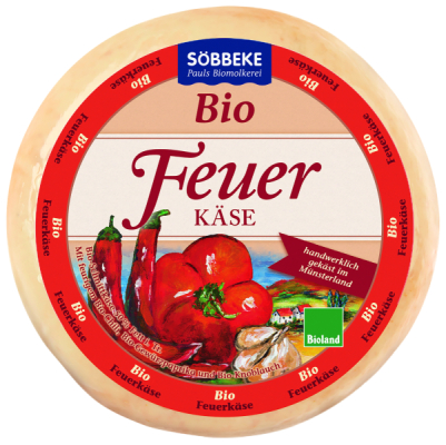 Söbbeke Bio Schnittkäse Feuerkäse 50 % Fett i. Tr.