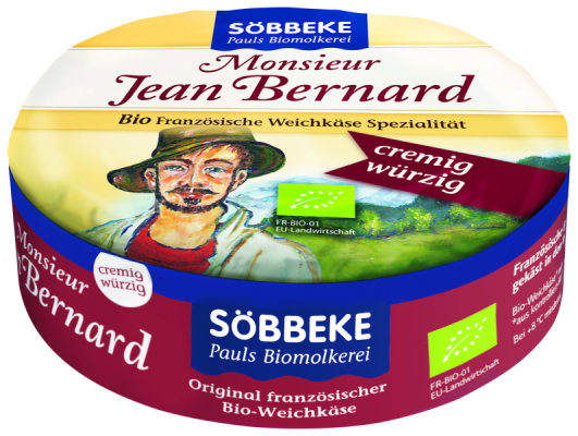 Söbbeke Bio Weichkäse Monsieur Jean Bernard würzig