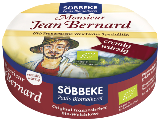 Söbbeke Bio Weichkäse Monsieur Jean Bernard würzig