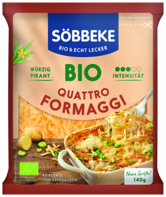 Söbbeke Bio Reibekäse Quattro Formaggi