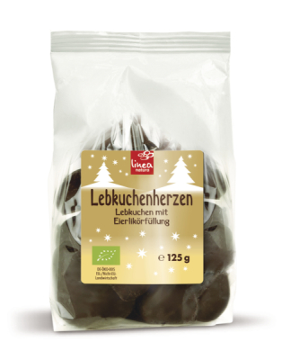 Linea Natura Lebkuchenherzen gefüllt (Eierlikör)