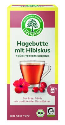 LEBENSBAUM Hagebutte mit Hibiskus
