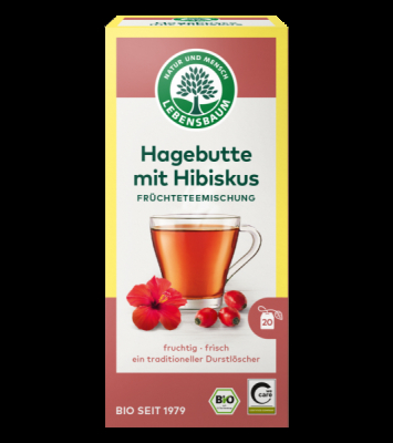 LEBENSBAUM Hagebutte mit Hibiskus