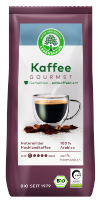 LEBENSBAUM Kaffee Gourmet, gemahlen, entkoffeiniert