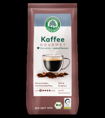 LEBENSBAUM Kaffee Gourmet, gemahlen, entkoffeiniert