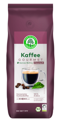 LEBENSBAUM Kaffee Gourmet, klassisch, ganze Bohne