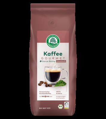 LEBENSBAUM Kaffee Gourmet, klassisch, ganze Bohne