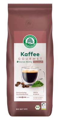 LEBENSBAUM Kaffee Gourmet, klassisch, ganze Bohne