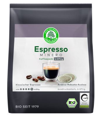 LEBENSBAUM Espresso Minero Kaffeepads kräftig