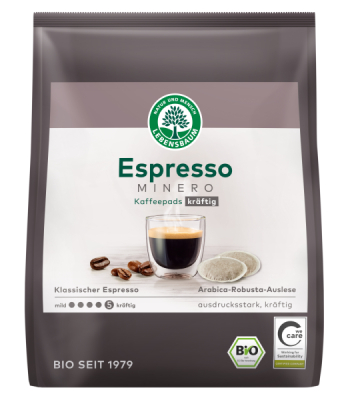 LEBENSBAUM Espresso Minero Kaffeepads kräftig