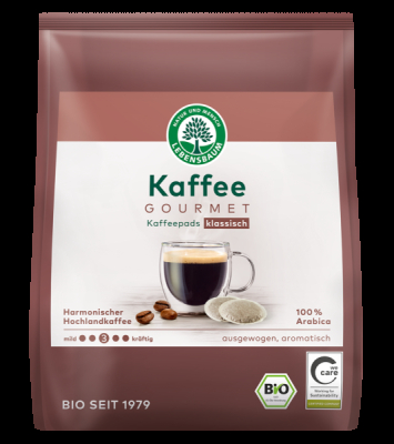 LEBENSBAUM Kaffee Gourmet, Kaffeepads, klassisch