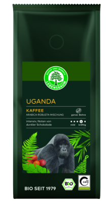 LEBENSBAUM Uganda Kaffee, ganze Bohne