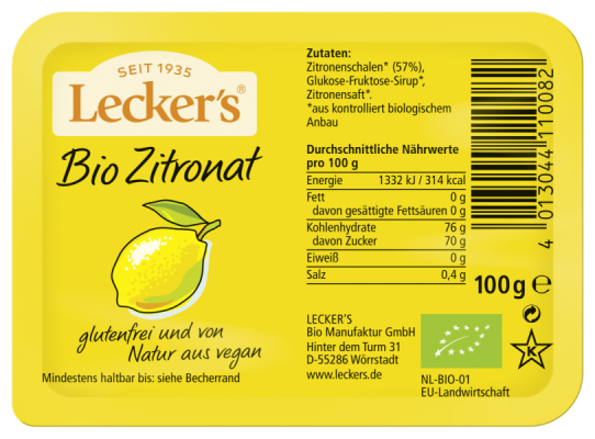 Lecker´s Bio Zitronat