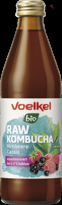 Voelkel RAW Kombucha Himbeere Cassis, kühlpflichtig