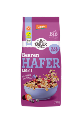 Bauck Mühle Hafer Müsli Beeren Demeter glutenfrei