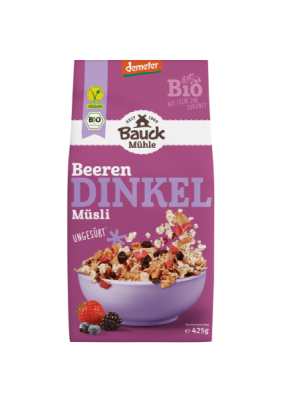 Bauck Mühle Dinkel Müsli Beeren Demeter