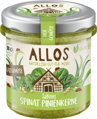 Allos Hof Gemüse Sabines Spinat  Pinienkerne