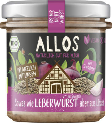 Allos Iss mir nicht Wurst Leberwurst mit Zwiebeln