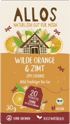 Allos Wilde Orange &  Zimt Tee