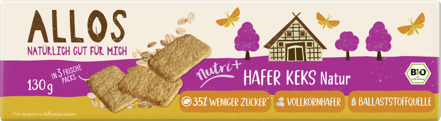 Allos Nutri + Hafer Keks Natur