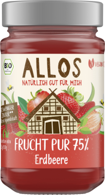 Allos Frucht Pur 75% Erdbeere