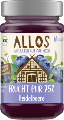 Allos Frucht Pur 75% Heidelbeere