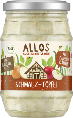 Allos Schmalz-Töpfle mit Zwiebeln und Äpfeln