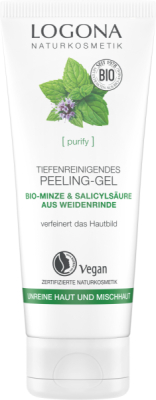 Logona PURIFY Tiefenreinigendes Peeling Gel Bio-Minze & S