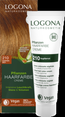 Logona Pflanzen Haarfarbe Creme 210 kupferrot