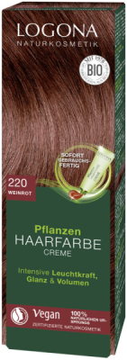 Logona Pflanzen Haarfarbe Creme 220 weinrot