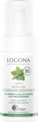 Logona PURIFY Mizellen Reinigungsschaum Bio-Minze & Salic