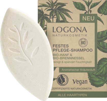 Logona Festes Pflege Shampoo Bio-Hanf & Bio-Brennnessel