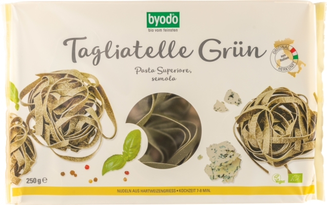 Tagliatelle Nester semola grün