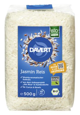 Davert Jasmin Reis 500g