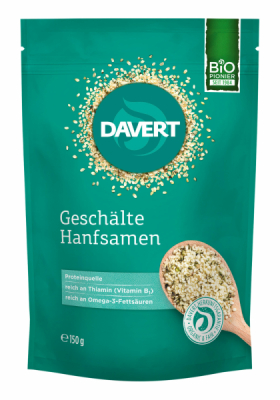 Davert Geschälte Hanfsamen 150g