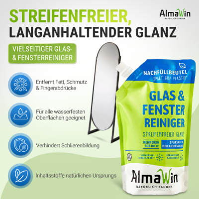 AlmaWin Glas &  Fenster Nachfüllbeutel