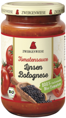 Zwergenwiese Tomatensauce Linsen Bolognese