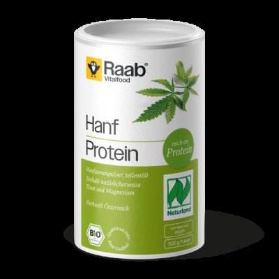 Raab Vitalfood Bio Hanfprotein Pulver Naturland