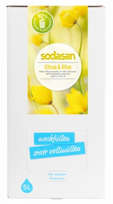 sodasan Flüssigseife Citrus Olive Bag in Box