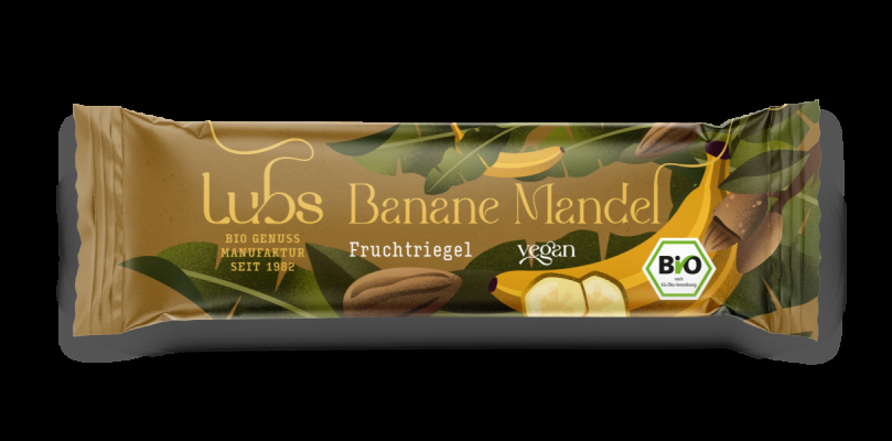 Lubs Banane Mandel Fruchtriegel, Bio