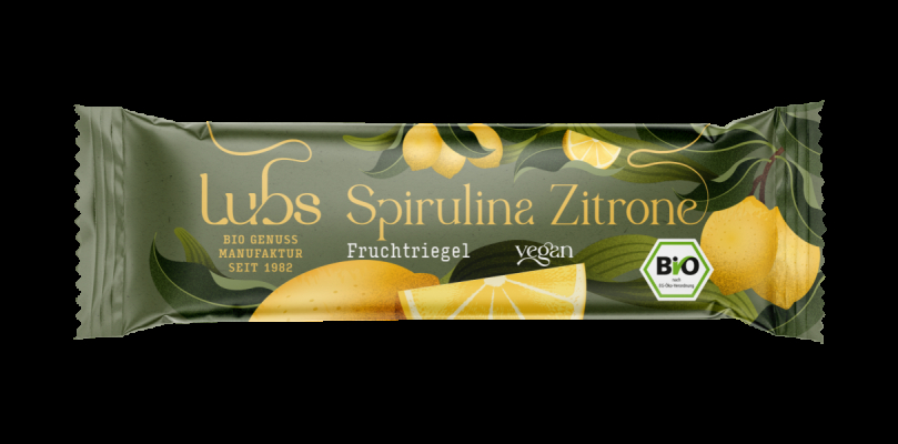 Lubs Spirulina Zitrone Fruchtriegel, Bio