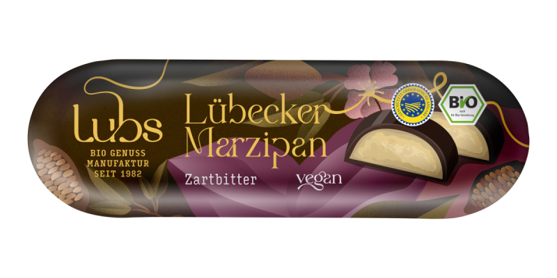 Lubs Lübecker Marzipanbrot m. RRZ ZB-Schoko, Bio