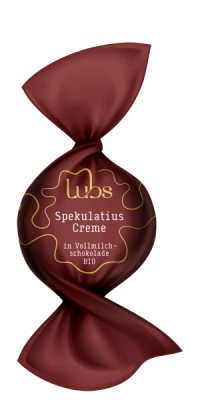 Lubs Confiseriekugel Spekulatius in Vollmilchschok, Bio
