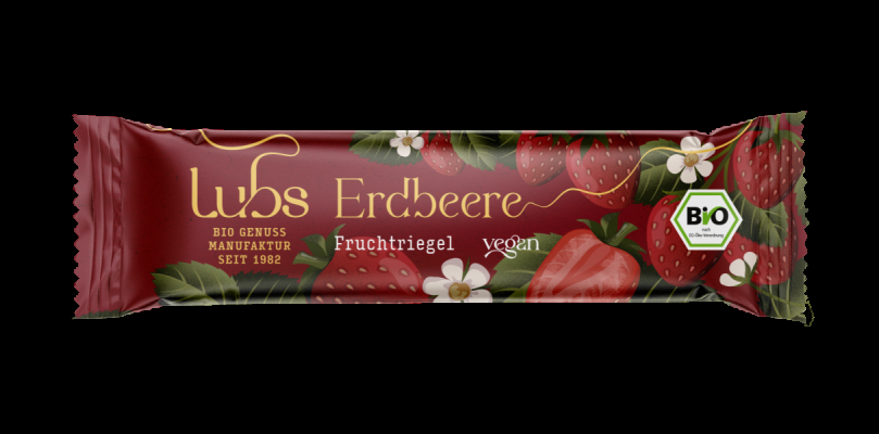 Lubs Erdbeer Fruchtriegel, Bio