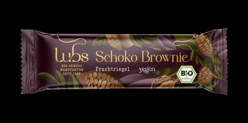 Lubs Schoko Brownie Fruchtriegel, Bio
