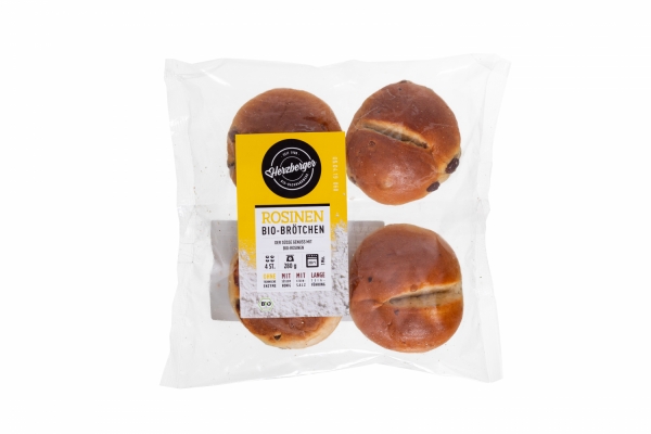herzberger Rosinenbrötchen, 4 St, 280 gr Packung (á 70 gr)