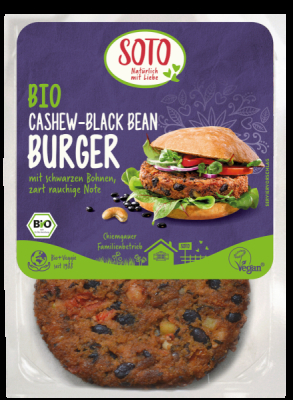 SOTO Bio Cashew-Black Bean Burger
