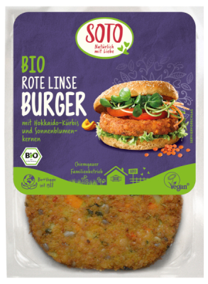SOTO Bio Rote Linse Burger