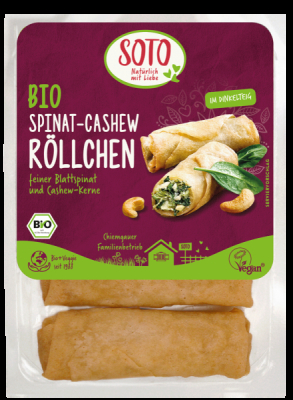 SOTO Bio Spinat-Cashew Röllchen