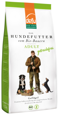 defu - Das Tierfutter vom Bio-Bauern Hund Adult getreidefrei Geflügel